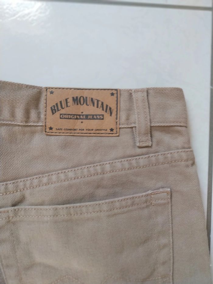 Jeans large Blue Mountain Original Jeans T42 Beige - photo numéro 3