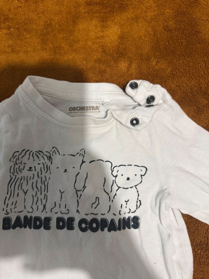 T shirt manche longue 6 mois orchestra - photo numéro 2