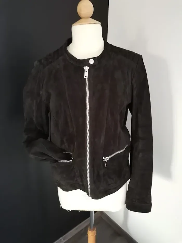 blouson DDP XL cuir marron