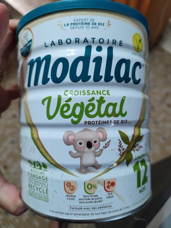 Lait de croissance végétale modilac
