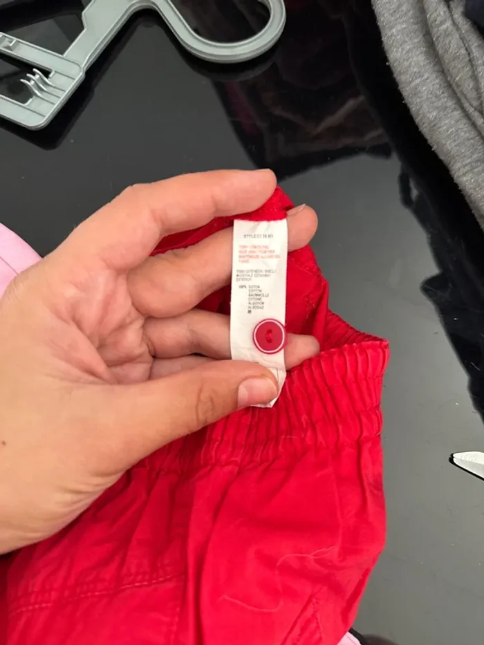 👖pantalon catimini  rouge - bébé fille - 6 mois - 67 cm- bon état - 100% coton - photo numéro 9