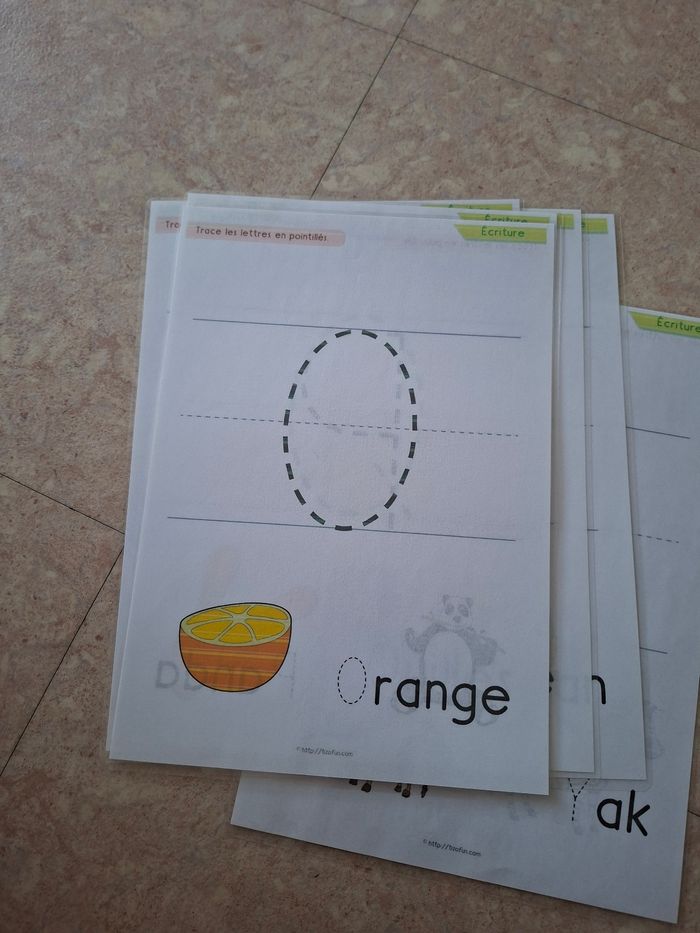 fiches pour apprentissage à l'écriture - photo numéro 6