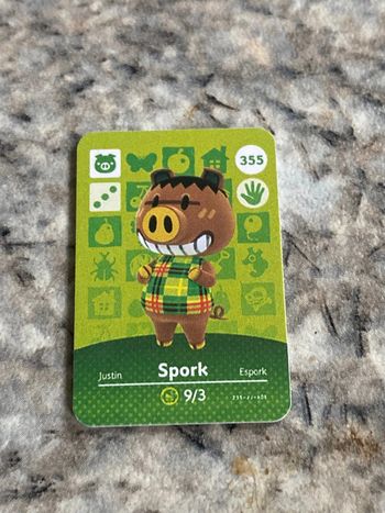mini carte amiibo spork