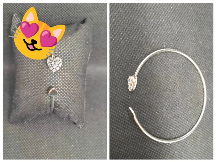 Bracelet jonc coeur - photo numéro 2