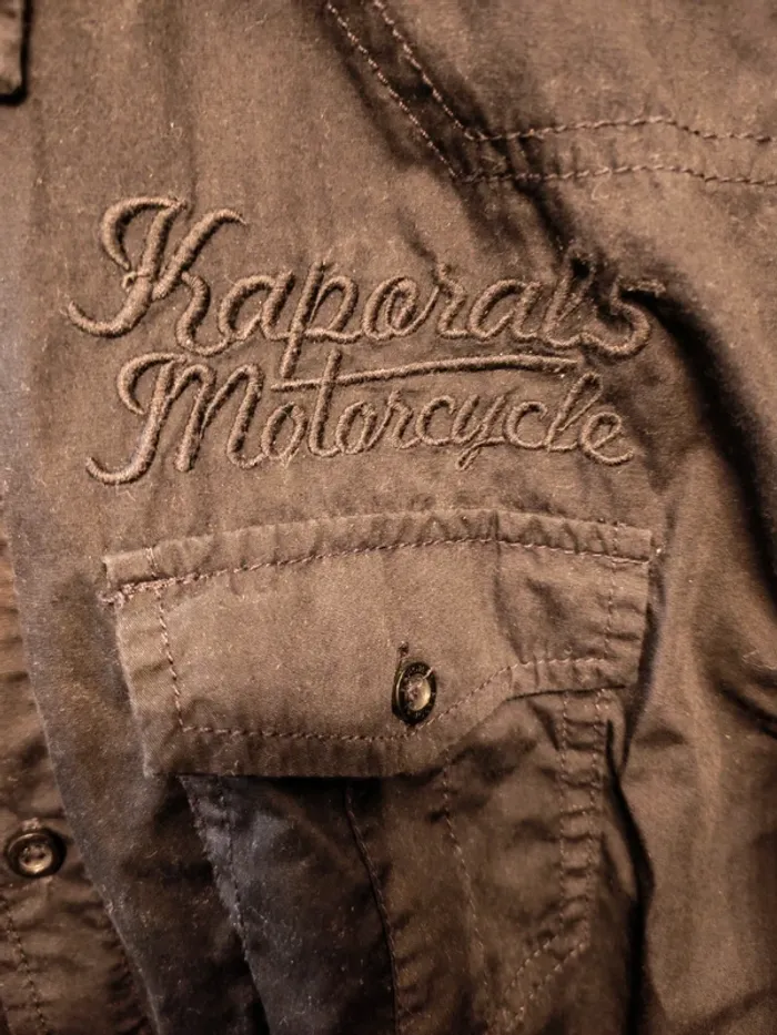 Chemise noire brodée xl Kaporal - photo numéro 2