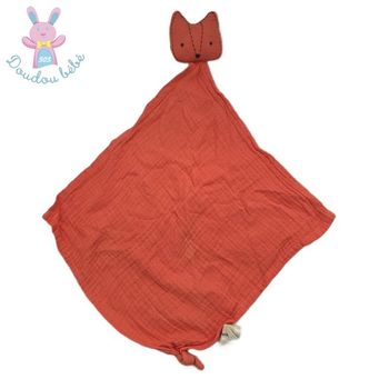 Doudou plat Renard lange orange Orchestra Prémaman