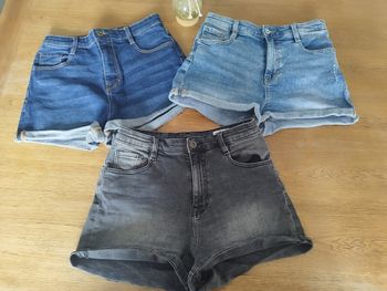 Lot de trois shorts en jeans