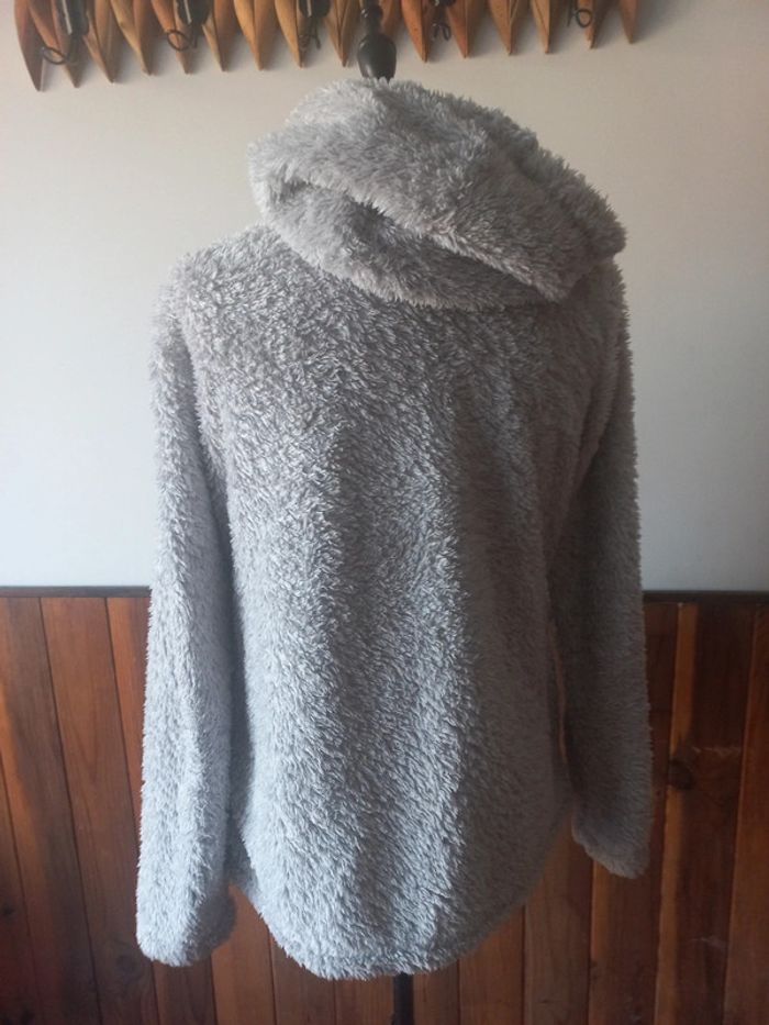 Gilet pyjama à capuche gris - photo numéro 2