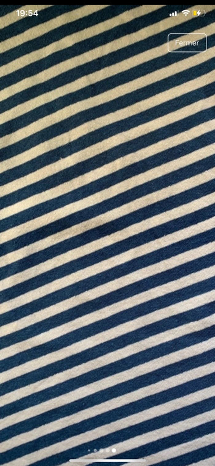 Tee shirt rayé bleu - photo numéro 6