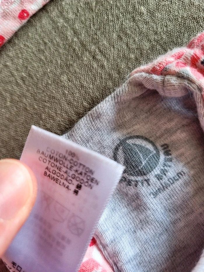 Joli ensemble combinaison bébé fille Petit Bateau avec bonnet oreilles de lapin - photo numéro 6