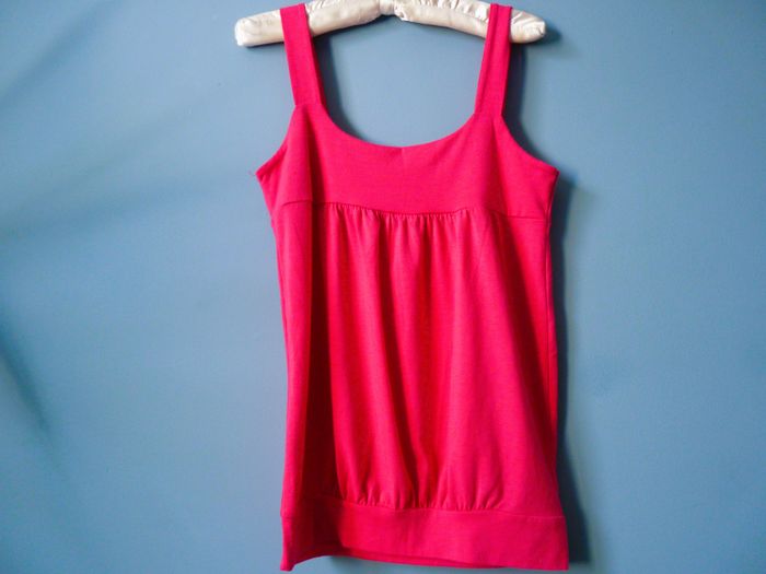 T-shirt debardeur Femme Gémo 38 M Rose fuschia TBE collection été - photo numéro 3