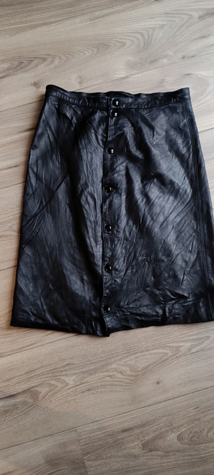 Jupe en cuir portefeuille - photo numéro 3
