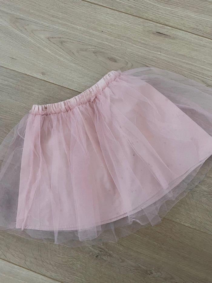 Jupe tutu rose paillette 3 ans