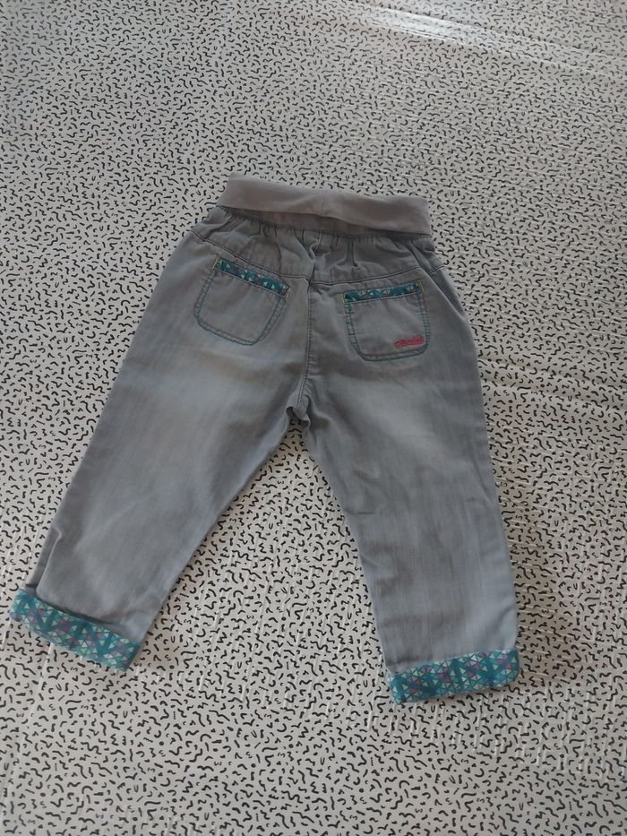 Pantalon jean fille Obaïbi 18 mois – 100% coton 💕 - photo numéro 5