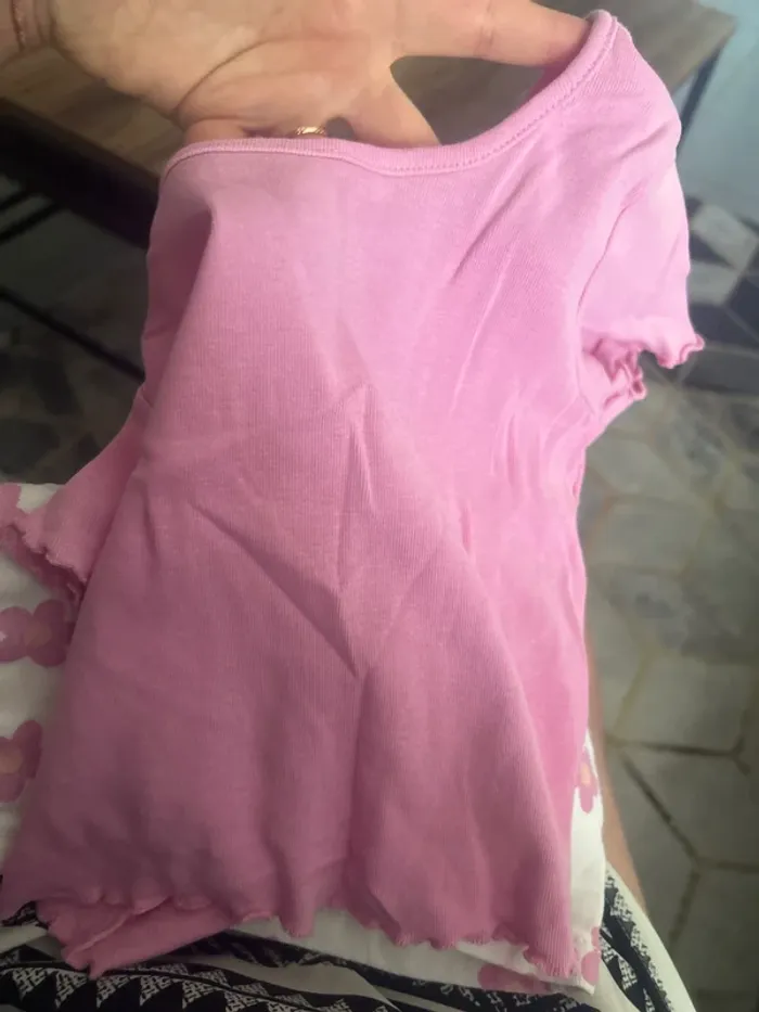 Ensemble robe et t-shirt bébé fille 18 mois - photo numéro 2