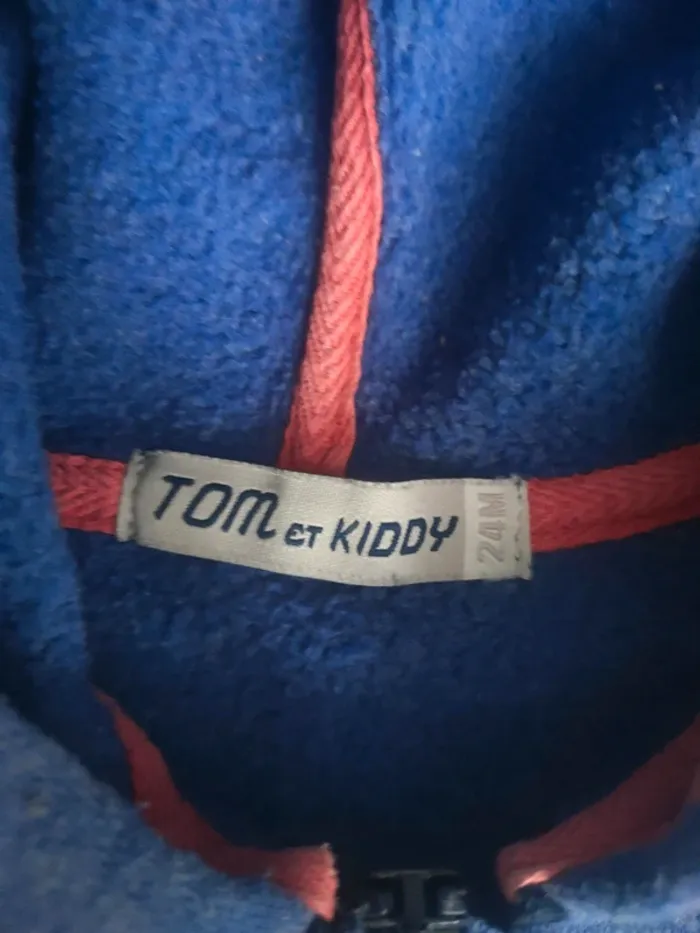 Gilet zippé garçon 24 mois tom et kiddy - photo numéro 3