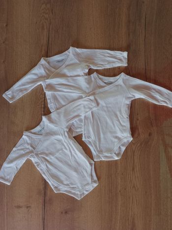 Lot de 3 bodies manches longues Vertbaudet 6 mois