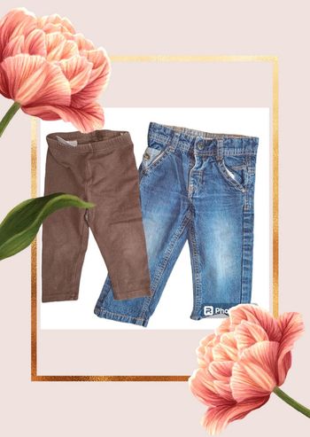 💫🌸 Lot de 2 pantalon pour bébé garçon 🌸💫