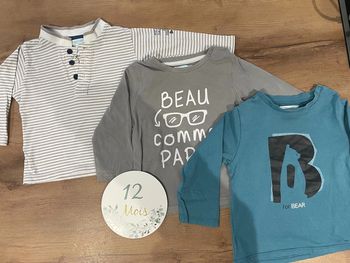 Lot de 3 hauts obaibi 12 mois