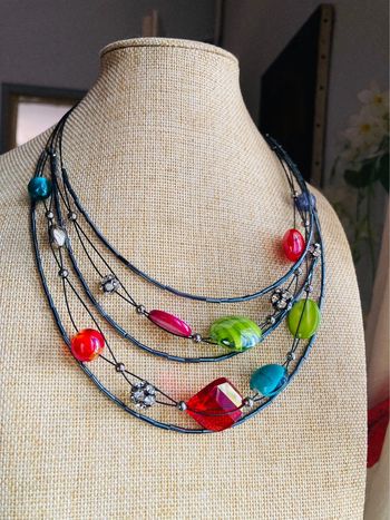 Collier femme perles