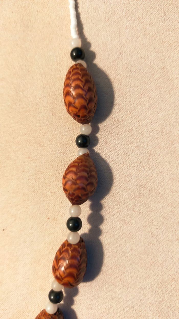 Collier ethnique perles naturelles – Collection Terres d’Ailleurs - photo numéro 6