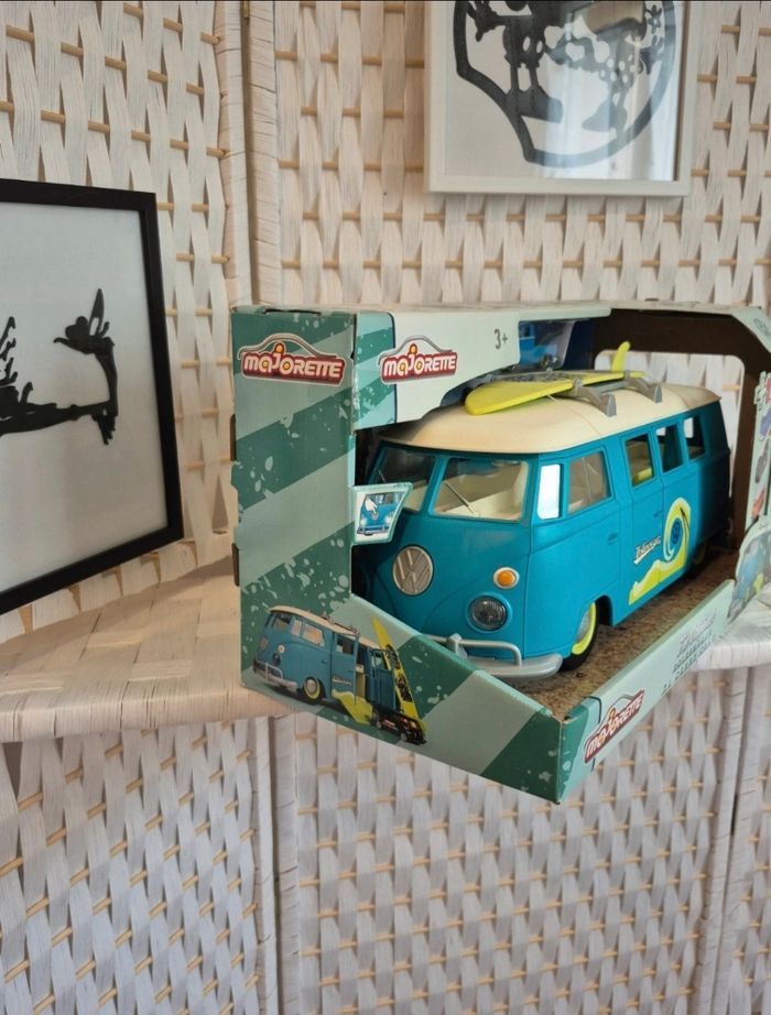 💕Jolie bus Volkswagen VW the originals T1 Carry Case Majorette💕 - photo numéro 2