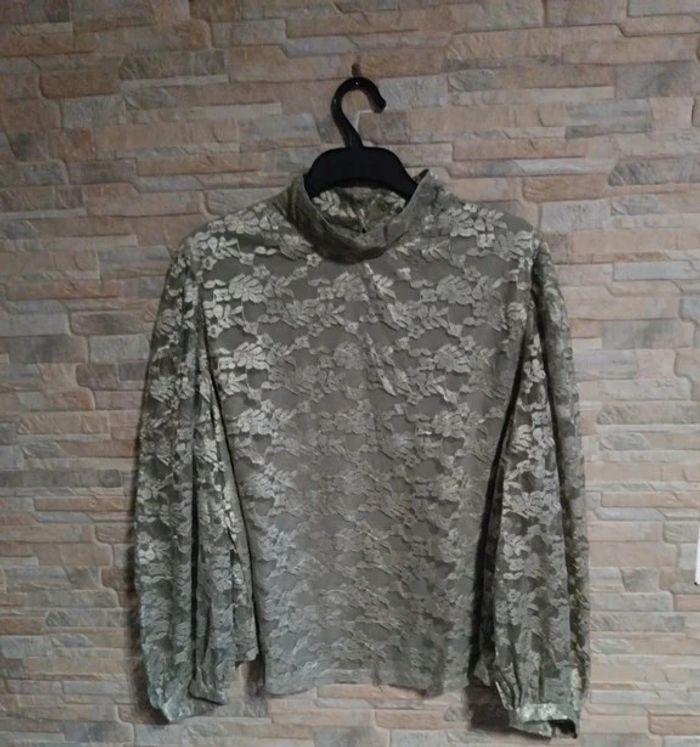 Blouse dentelle kaki Blancheporte 46 - photo numéro 1
