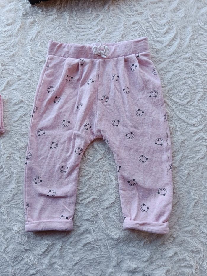 Veste gilet zippé avec capuche Fille 12 mois panda Kiabi Eco conception coton bio - photo numéro 9