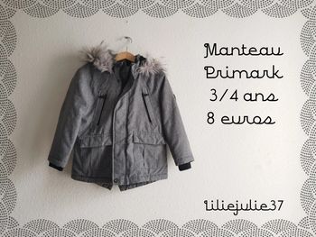 Manteau Primark 3/4 ans