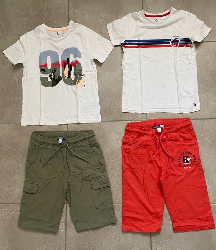 Lot OKAIDI shorts & t-shirts taille 10 ans - photo numéro 2