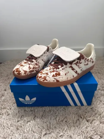 Adidas Samba Og LT cow print Brown White vache marron blanc