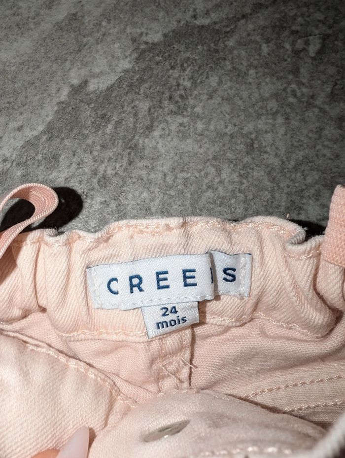 Pantalon rose bébé fille 2 ans comme NEUF Creeks - photo numéro 3