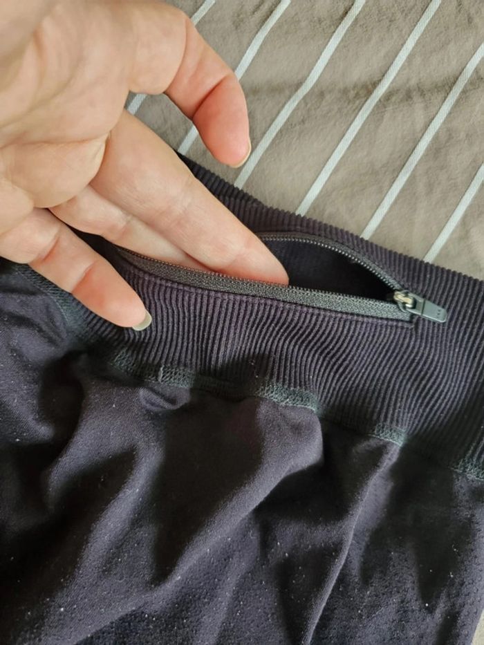 Legging sport mi mollet 8-10 ans decathon poche arrière zippée - photo numéro 6