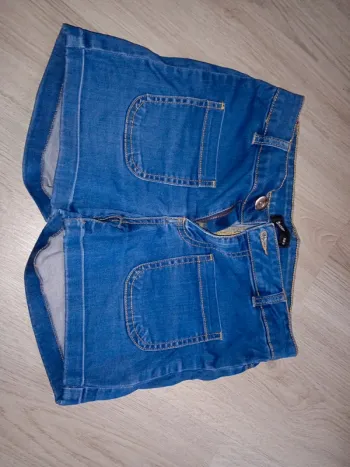 Short été femme taille S bleu