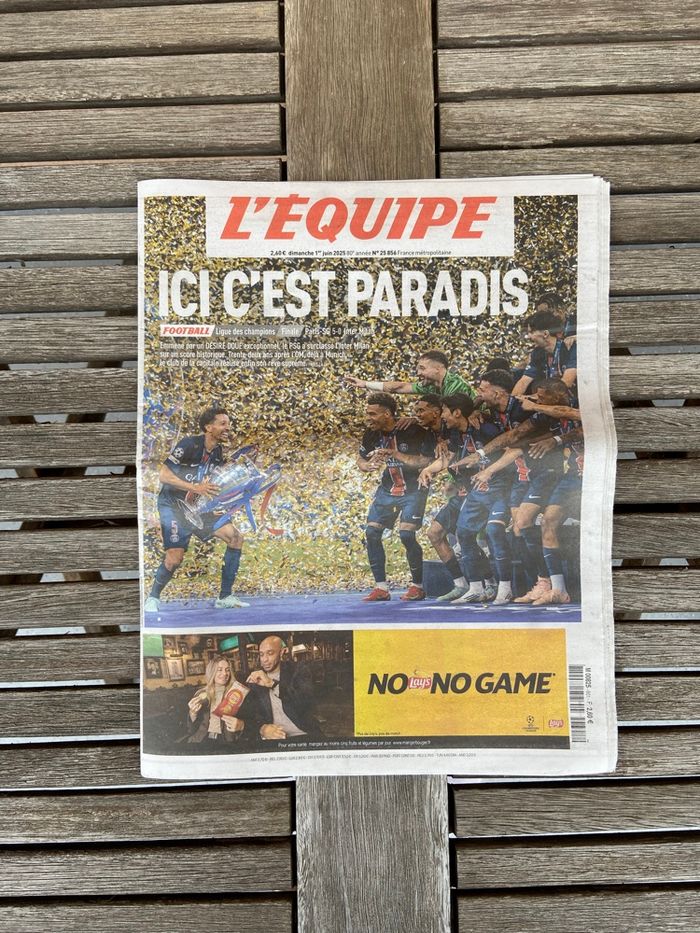 Journal L’équipe Juin 2025 PSG