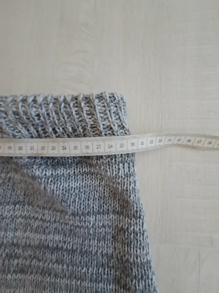 Mini Jupe tricot laine handmade fait main - taille XS - cintrée moulante - automne hiver printemps - photo numéro 5