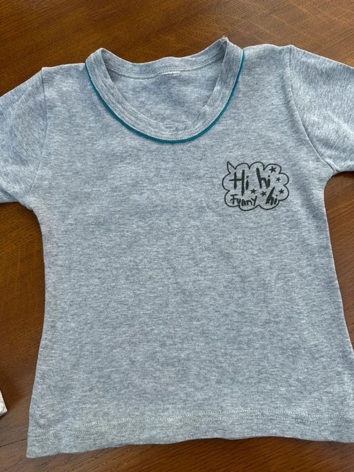 Lot de 2 maillots de corps gris 2 - 3 ans - photo numéro 4