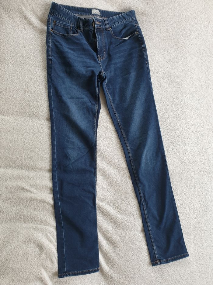Jean Slim homme  40 L36 bleu