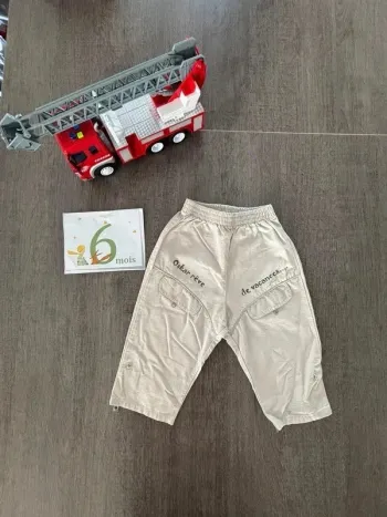 Bermuda pantalon short toile été 6 mois