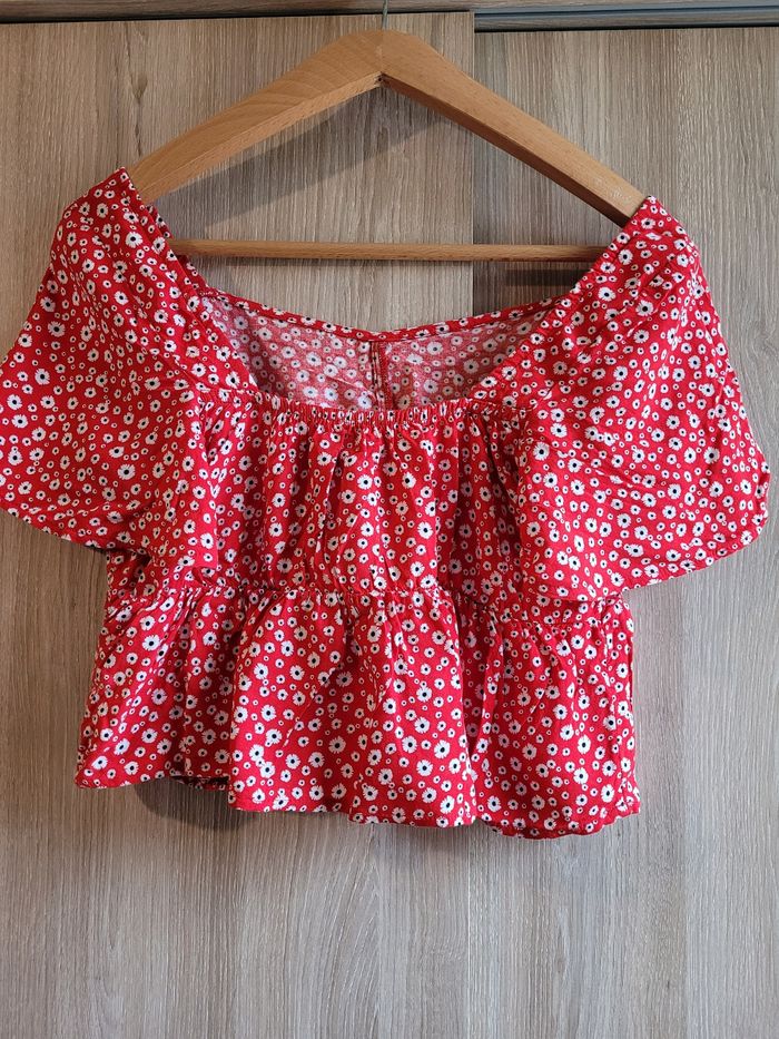 Haut fleuri court taille S Kiabi - photo numéro 3