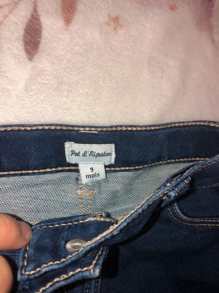 Pantalon jeans souple 9 mois - photo numéro 2