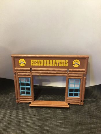 Playmobil façade quartier général fort Bravo pièces détachées western