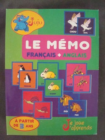 Jeu "Le memo français / anglais"