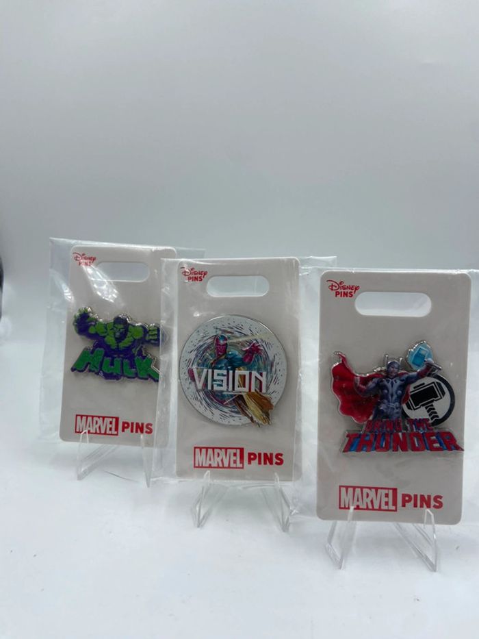 Lot 3 Pins Marvel Officiels - Hulk, Vision, Thor - Disney Collectible - photo numéro 6
