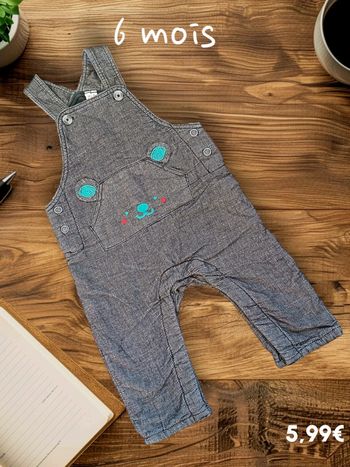 Salopette garçon 6 mois