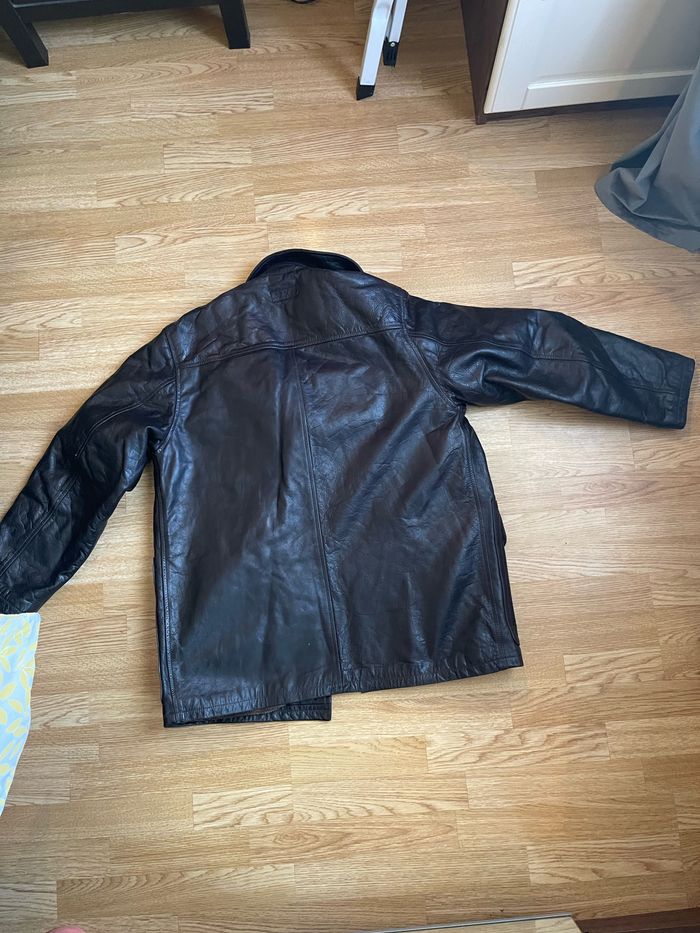 Veste en cuir vintage marque MARLBORO - photo numéro 2