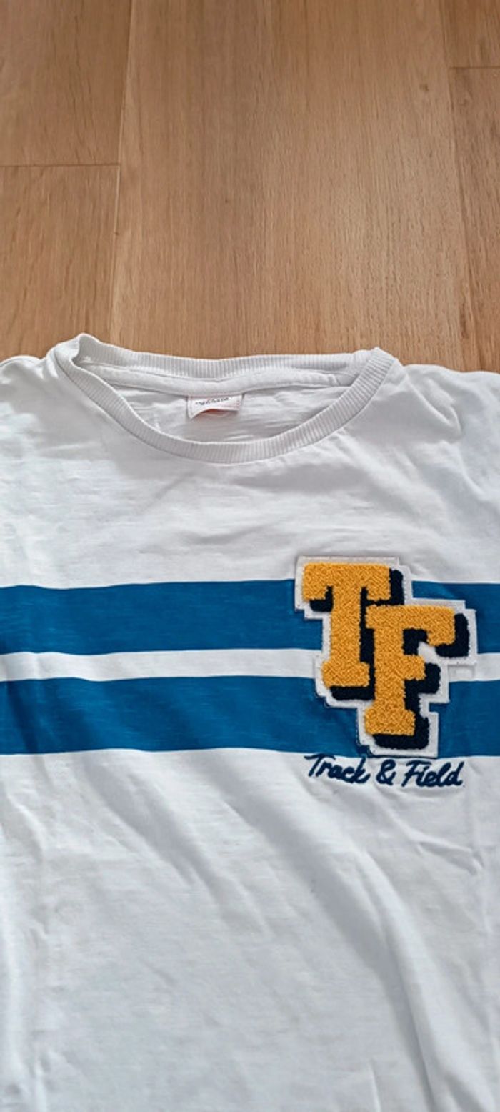 T-shirt manches courtes blanc tape à l'oeil 10 ans - photo numéro 2