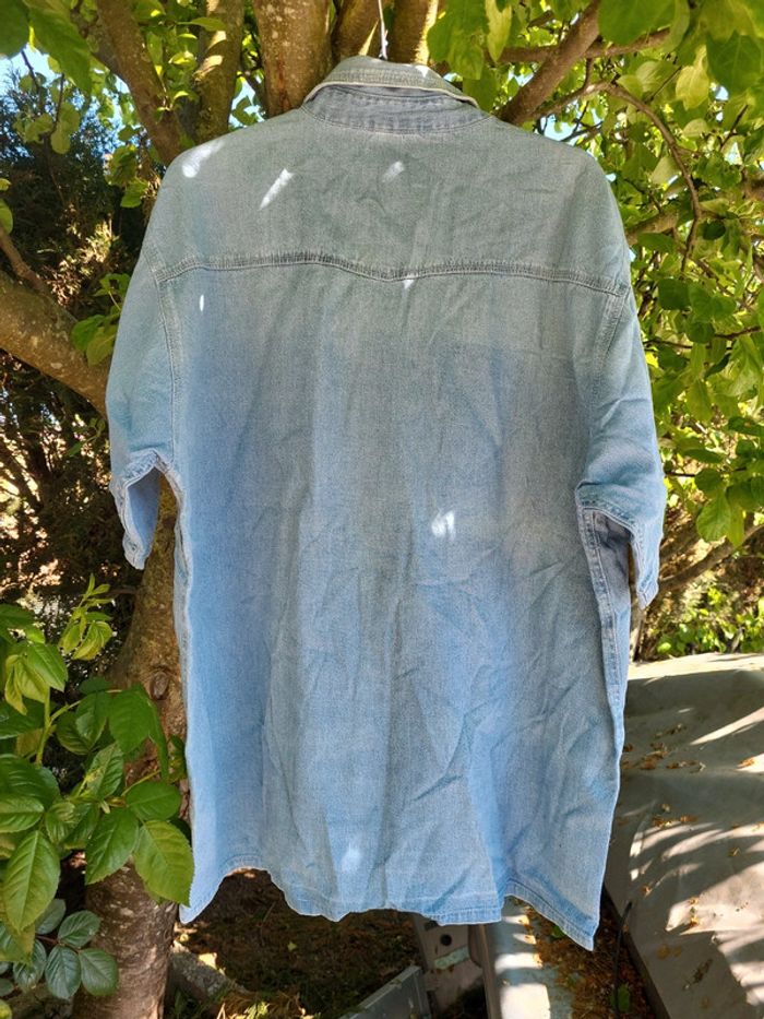 Chemise jean bleue - photo numéro 4