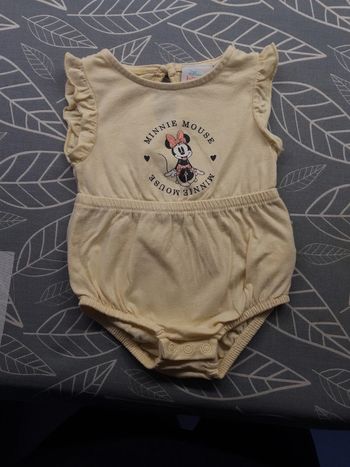 Barboteuse jaune Minnie Disney 1 mois