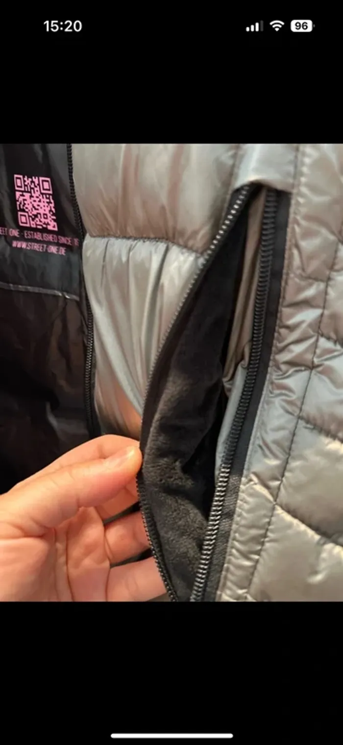 Manteau long chaud Street One gris capuche T40/42 - photo numéro 10